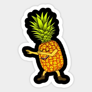 Pineapple dabbing pineapple lover cute pineapple Sticker